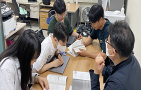 전공분야 취업 상담 및 활동 사진